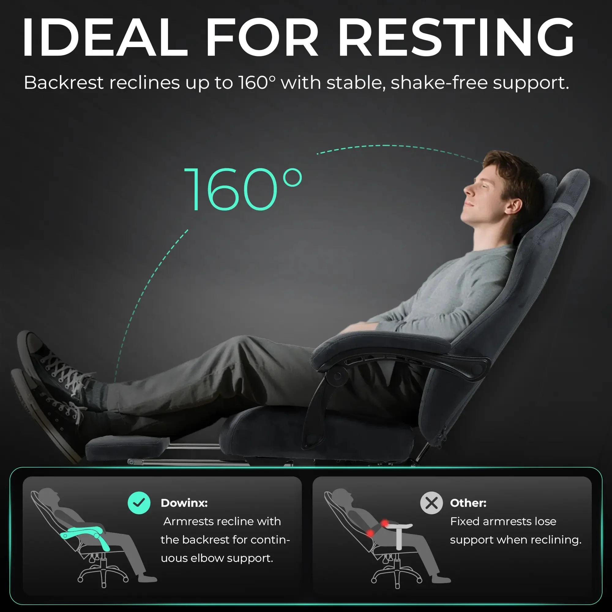 Dowinx Luxury Series Suede LS-66D68E Grey - Image 3