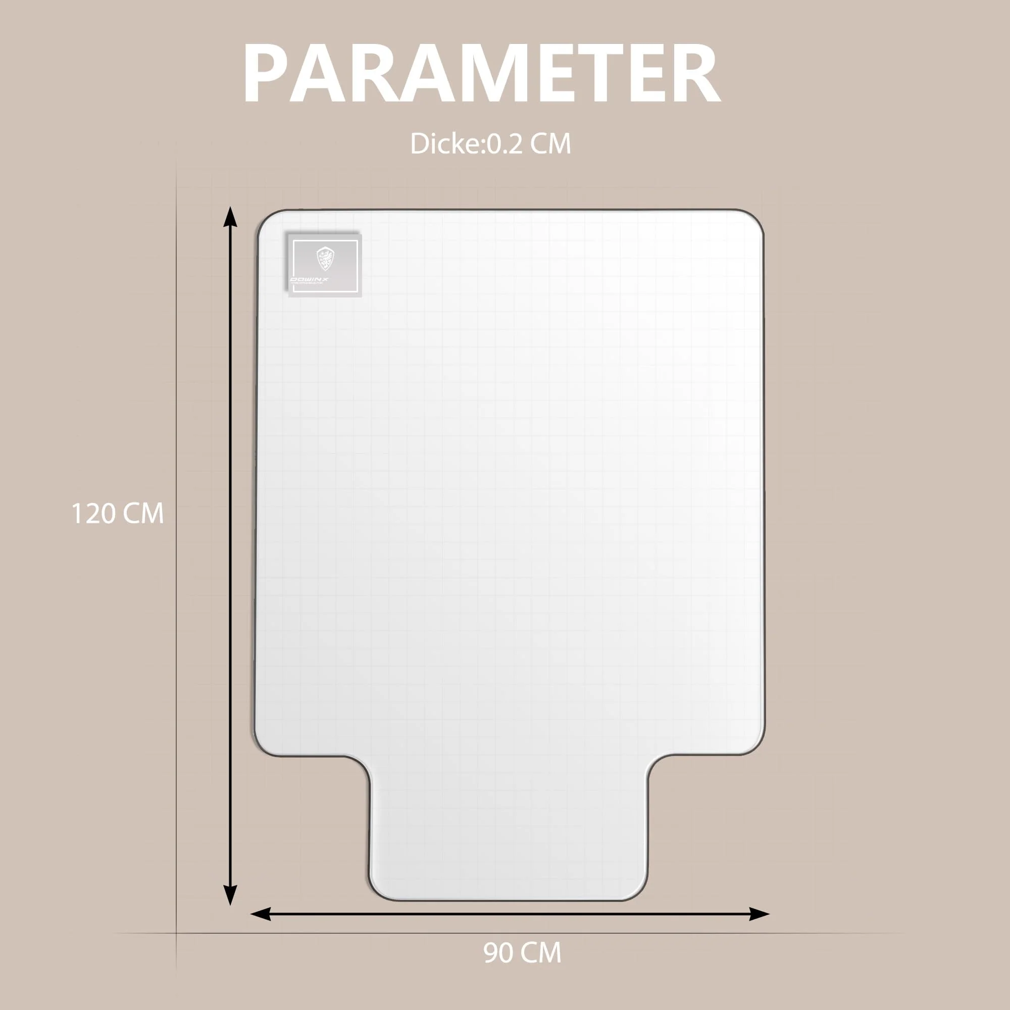 Dowinx Office Chair Mat DDBB02 (90 x 120 cm) - Image 7