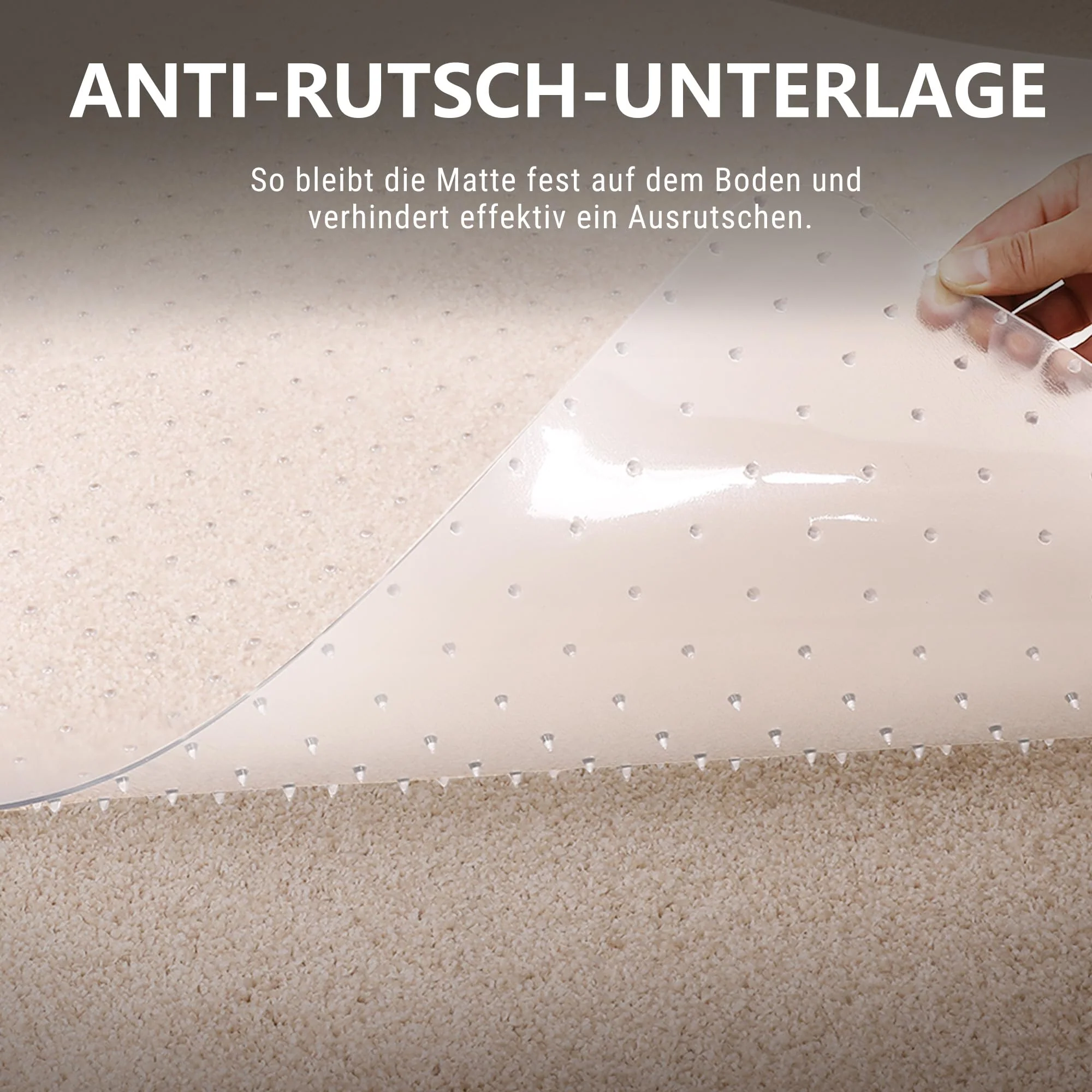 Dowinx Office Chair Mat with Spikes DDBB03 (90 x 120 cm) - Image 4