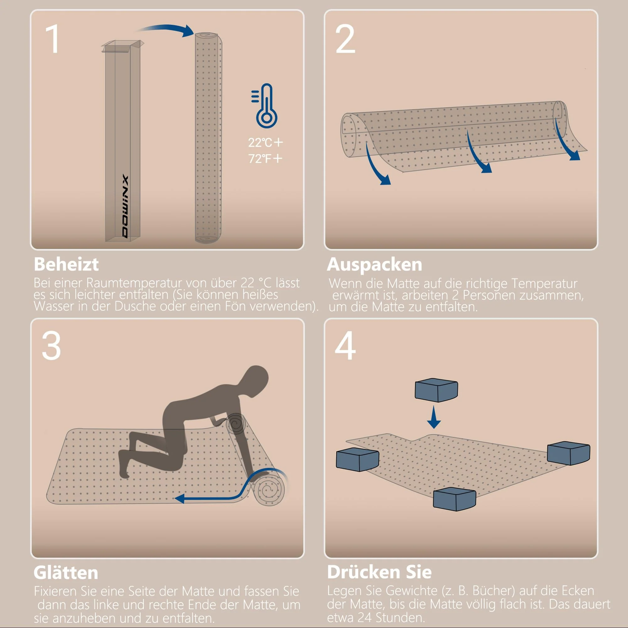 Dowinx Office Chair Mat with Spikes DDBB03 (90 x 120 cm) - Image 7