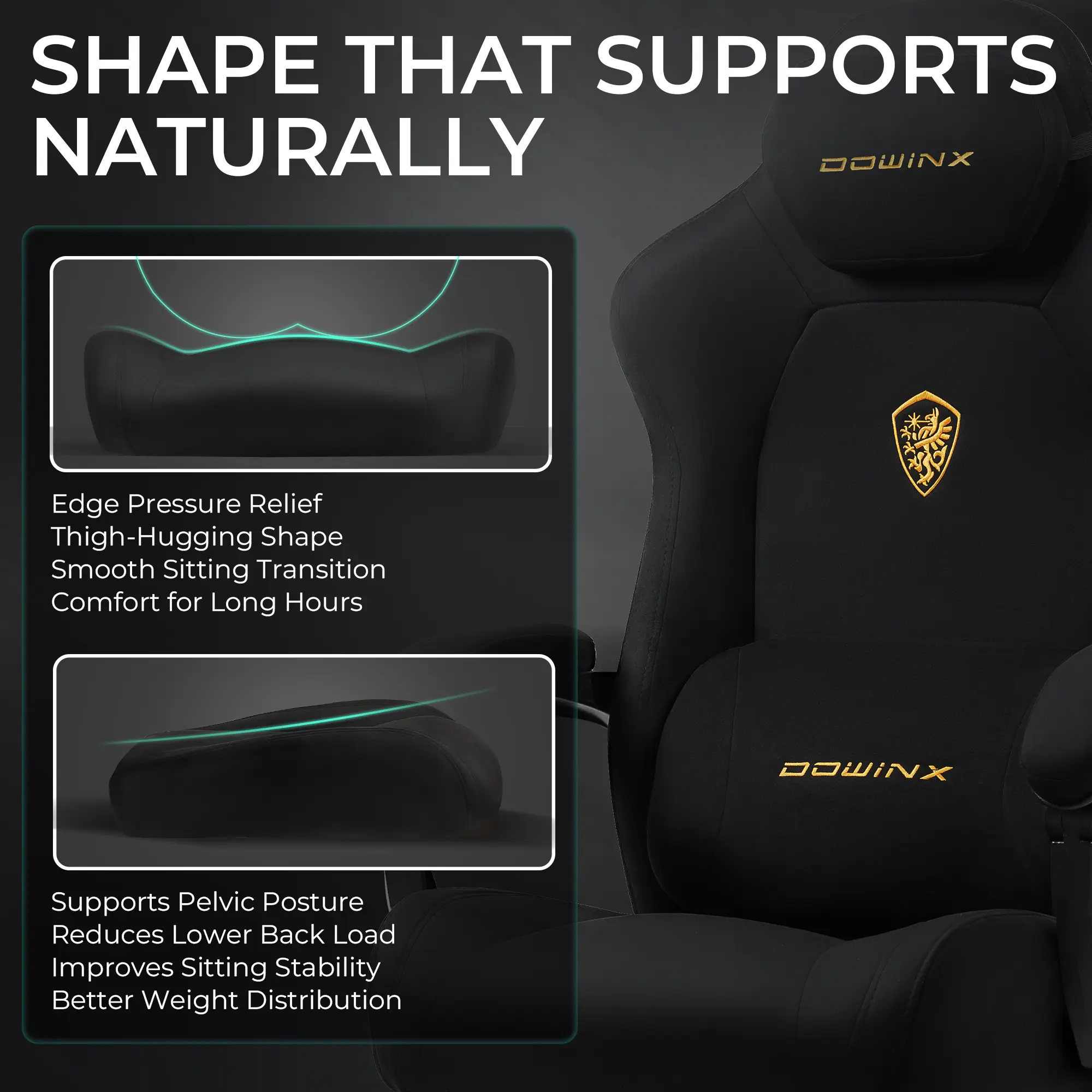 Dowinx Luxury Series Suede LS-66D68E Black - Image 5