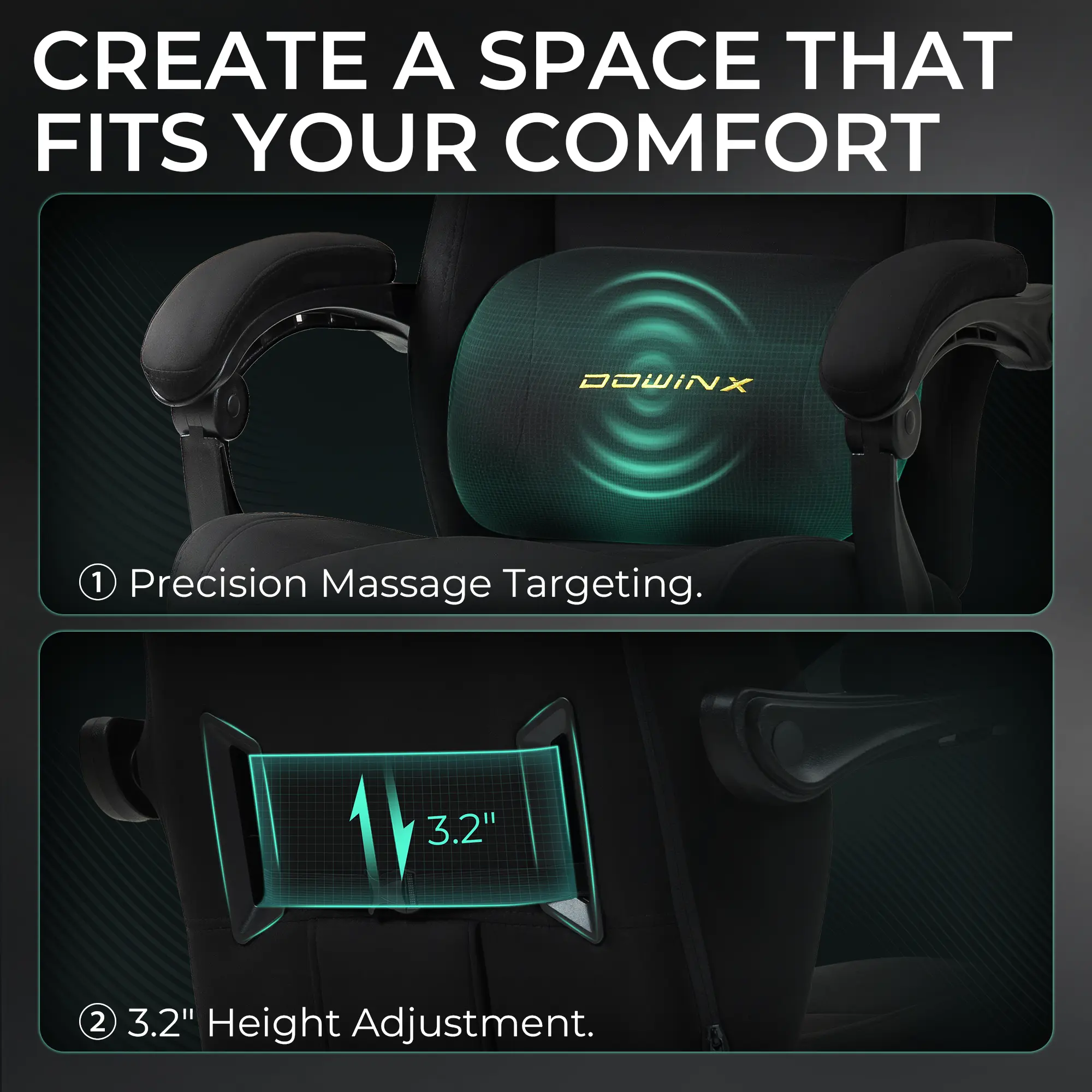 Dowinx Luxury Series Suede LS-66D68E Black - Image 7