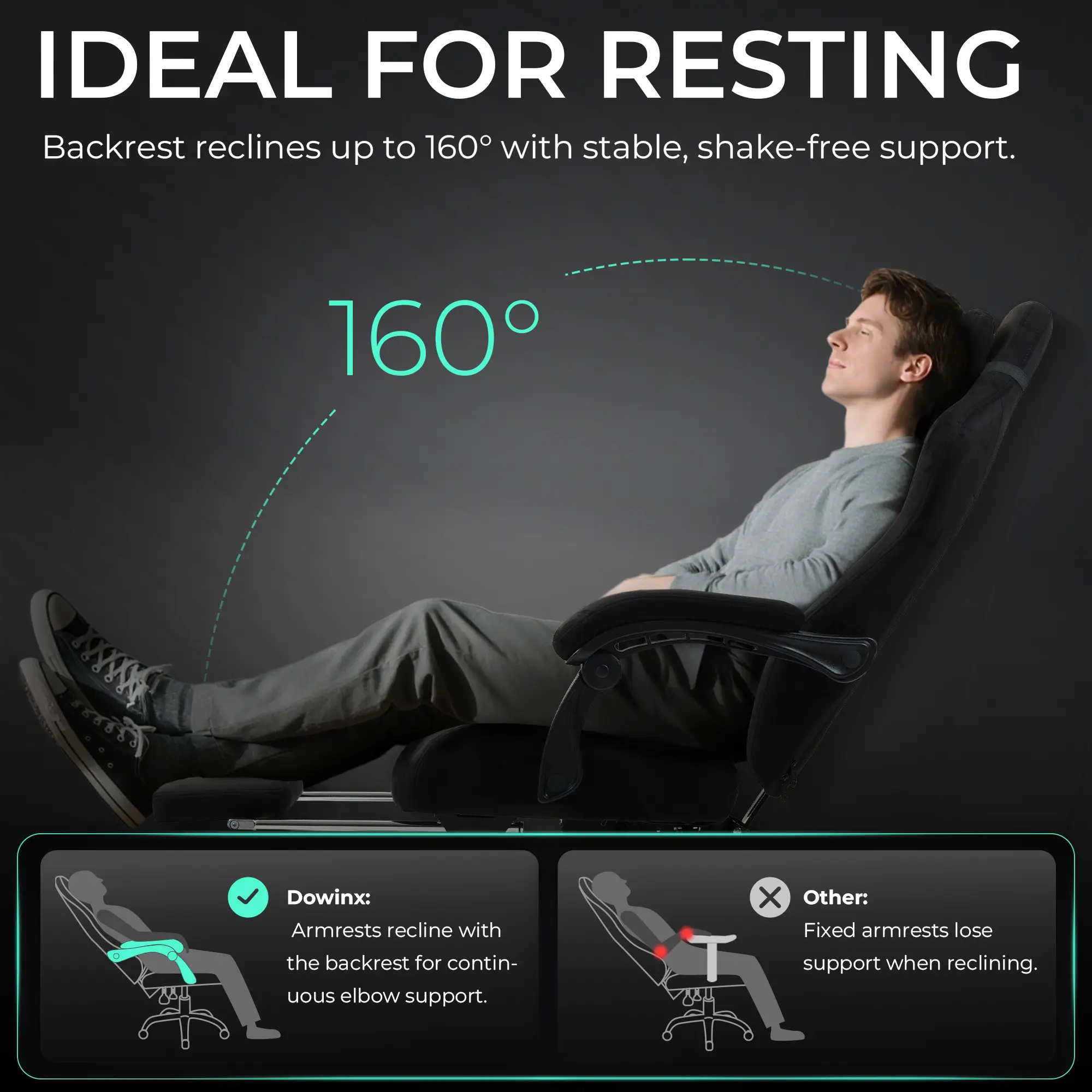 Dowinx Luxury Series Suede LS-66D68E Black - Image 8