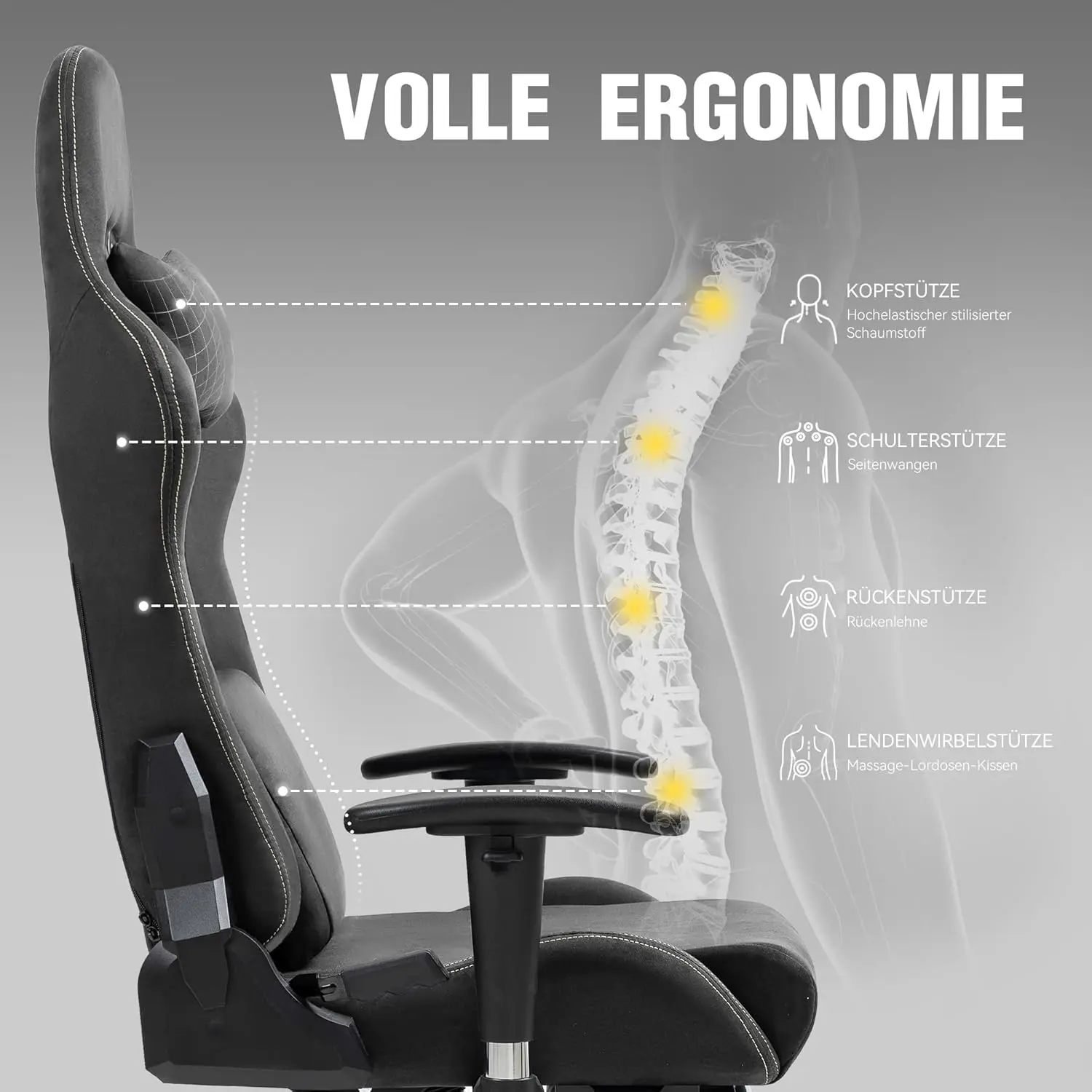 Dowinx Suede Fabric LS-77D68D Gray - Image 5